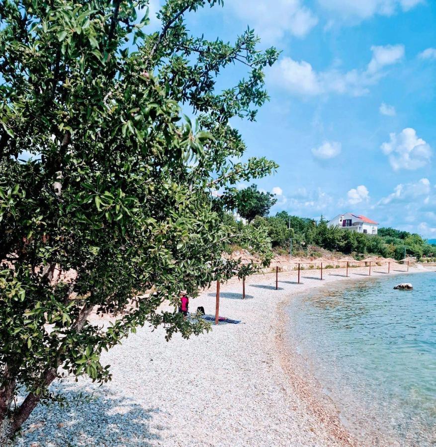 Modern Seeview Apartment Maslenica With Free Wifi, Free Parking, 300M From Beach Eksteriør billede